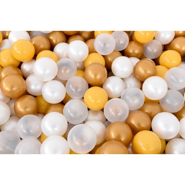 Ballbad 1,5 m, grau-senf, H 45, inkl. Bälle