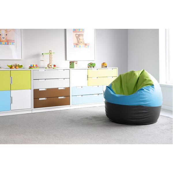 Sitzsack Maxi, grafit-blau-grün