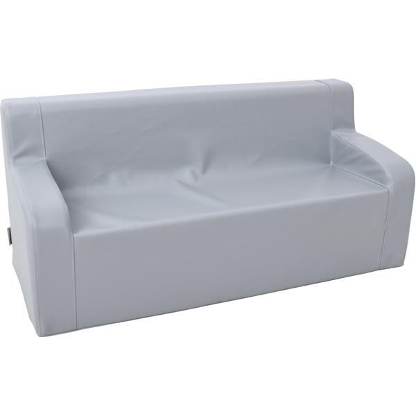 Sofa mit Armlehnen, grau