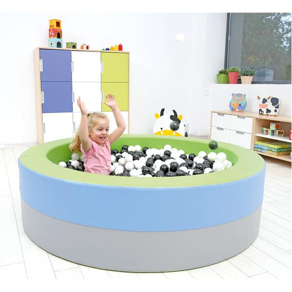 Ballbad rund, inkl. Bälle