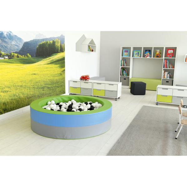 Ballbad rund, inkl. Bälle