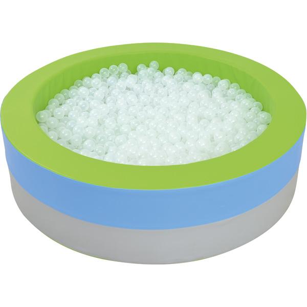 Ballbad rund, inkl. Bälle, mit LED-Leuchten