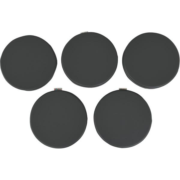 Bodenkissen, rund, 5er-Set, dunkelgrau