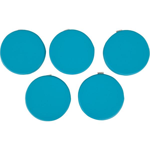 Bodenkissen, rund, 5er-Set, dunkeltürkis