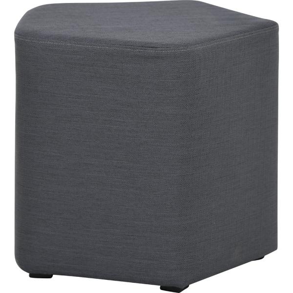 Inflamea Hocker pentagonal, schiefergrau