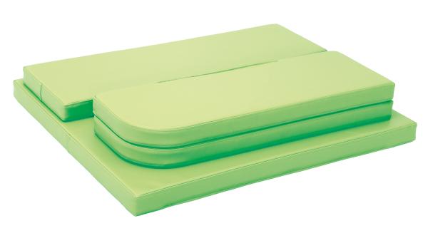 Wickelauflage, Seitenteile aufstellbar, gross, hellgrün