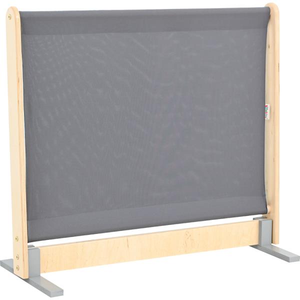 Wandschirm, hellblau-dunkelgrau