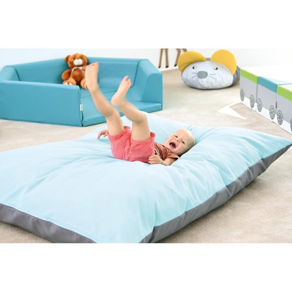 Tobekissen blau/grau