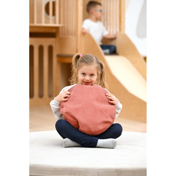 Sitzkissen Mello, rund, 3er-Set, lachs