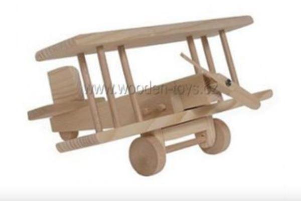 Flugzeug rot mit Feder