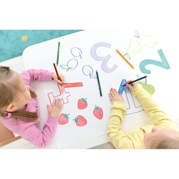 Kindergarten-Zeichenpapierblock A1, 30 Bogen, weiss