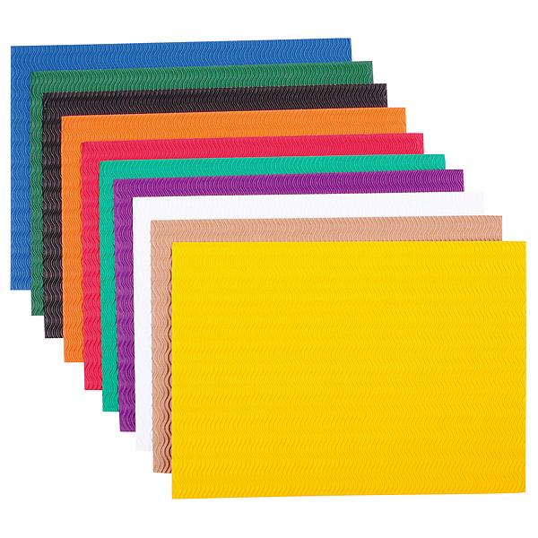 3D-Wellpappe, 25x35 cm, 10 Farben