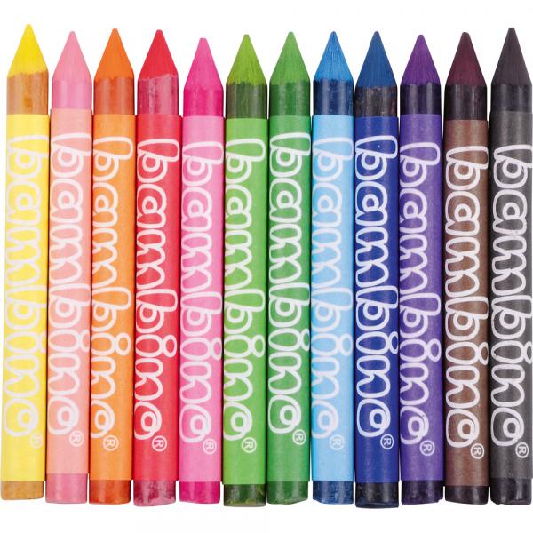 Moje Bambino-Farbstifte 12 Farben