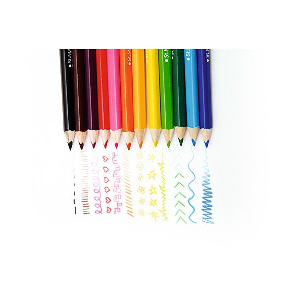 Moje Bambino-Schulstifte 12 Farben