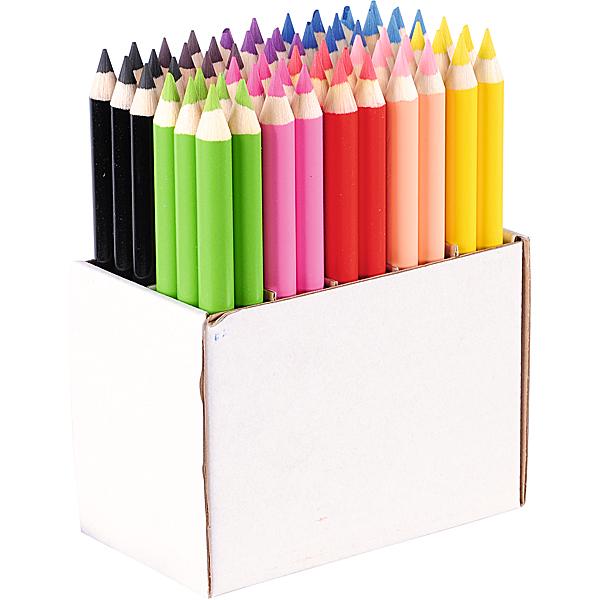 Moje Bambino-Farbstifte, 6x10 Farben - im Holzmantel - grosse Packung