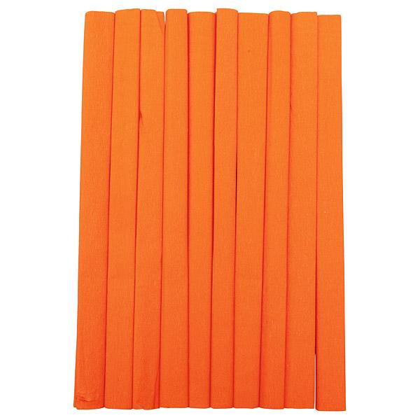 Krepppapier, 10 Rollen, orange