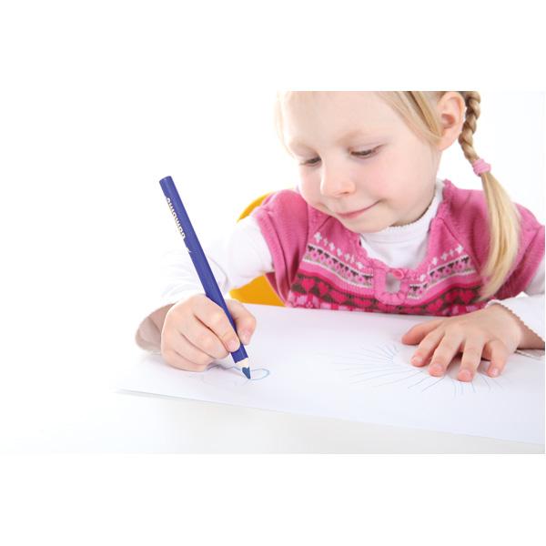 Moje Bambino Dreikantstifte, 12 Farben - im Holzmantel