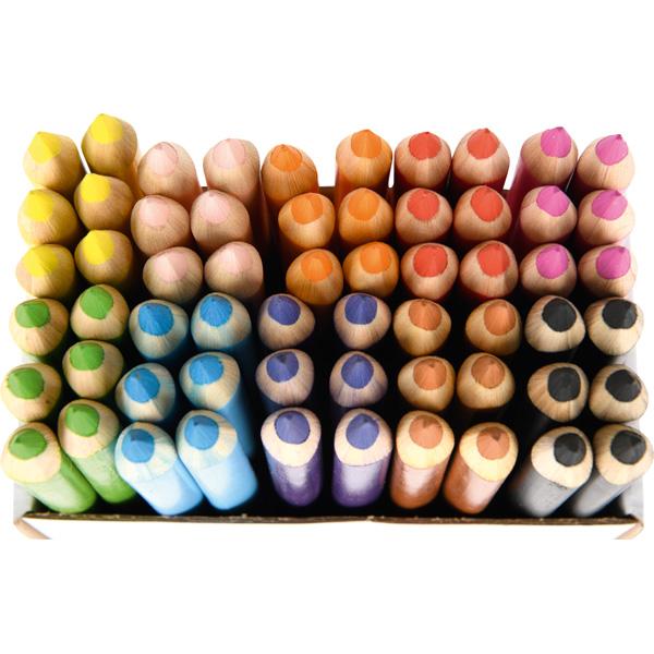 Moje Bambino Dreikantstifte, 6x10 Farben - im Holzmantel - Box-Set