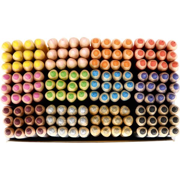 Moje Bambino Dreikantstifte, 12x12 Farben - im Holzmantel - Box-Set