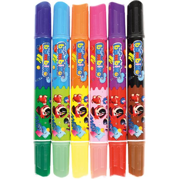 Bambino Duo-Faserstifte Jumbo, 12 Farben