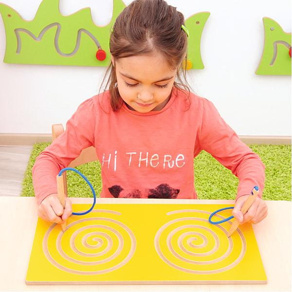 Symmetrisches Doppel-Labyrinth – Schnecken