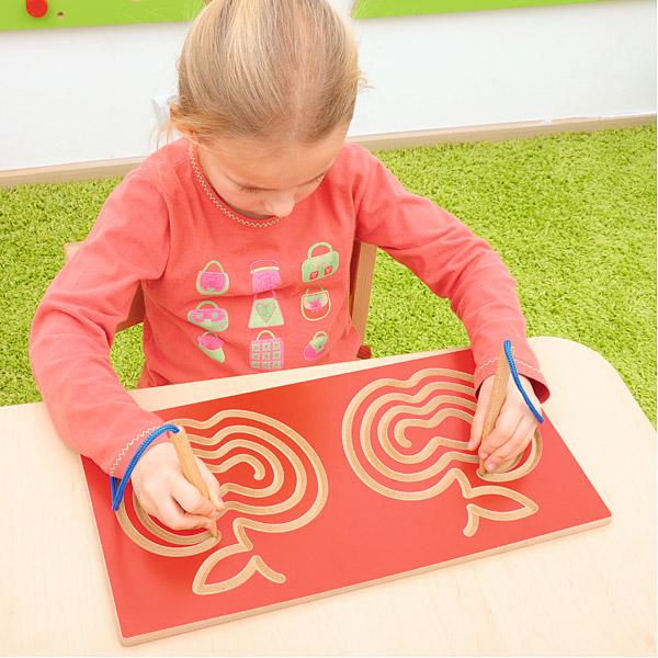 Symmetrisches Doppel-Labyrinth – Äpfel