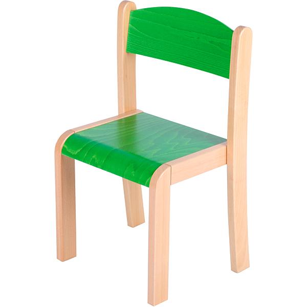 Stuhl Philip 4, Sitzhöhe 38 cm, für Tischhöhe 64 cm, grün