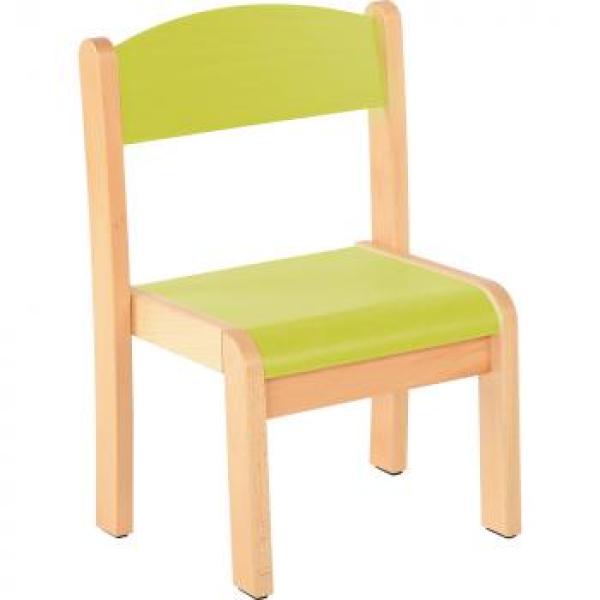 Stuhl Philip 2, Sitzhöhe 31 cm, für Tischhöhe 53 cm, limonengrün