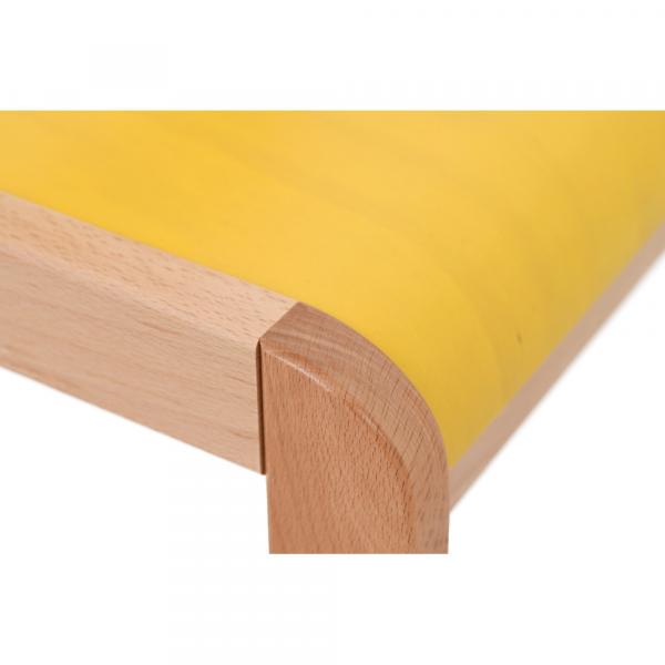 Stuhl Philip 3, Sitzhöhe 35 cm, für Tischhöhe 59 cm, sonnengelb