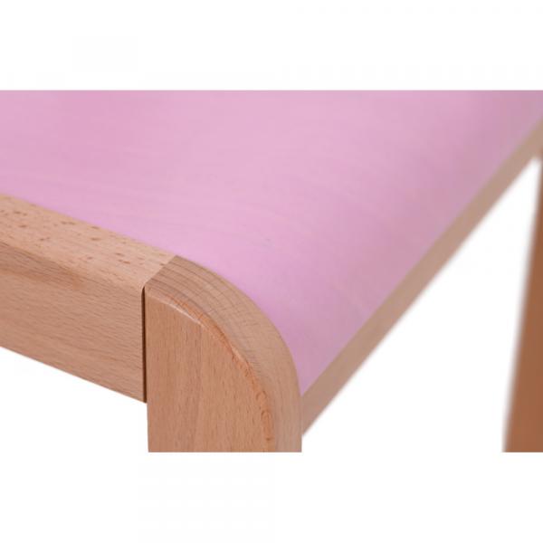 Stuhl Philip 3, Sitzhöhe 35 cm, für Tischhöhe 59 cm, rosa