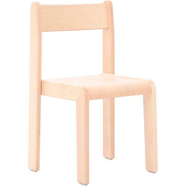 Stuhl Alex 3 mit Filzgleitern, Sitzhöhe 35 cm, für Tischhöhe 59 cm, Buche