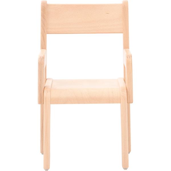 Stuhl Chris Deluxe 1 mit Armlehnen, mit Filzgleitern, Sitzhöhe 26 cm, für Tischhöhe 46 cm