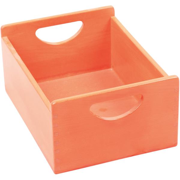 Holzbehälter, orange