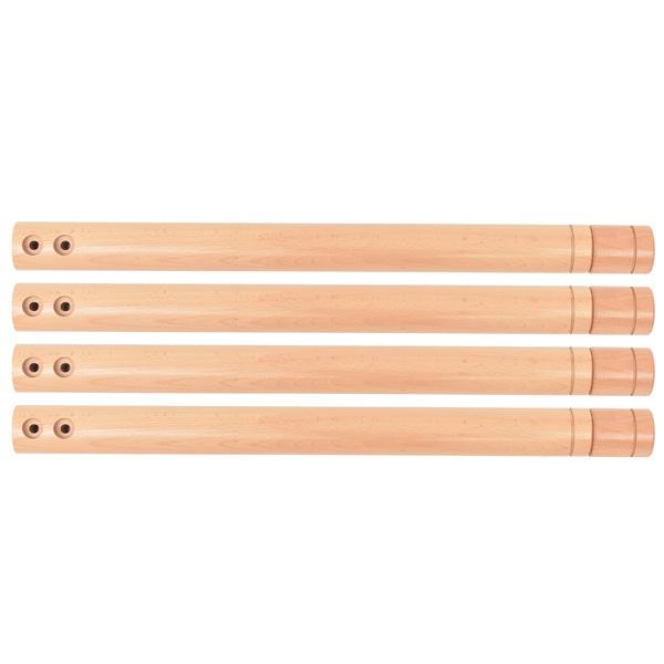 Runde Tischbeine, 4 Stck., mit Höhenverstellung, 58-64 cm