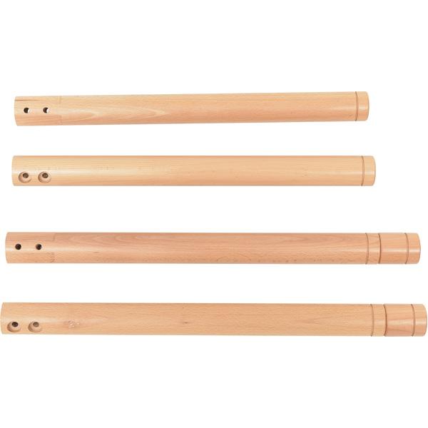 Runde Tischbeine, 4 Stck., mit Höhenverstellung, 58-64 cm