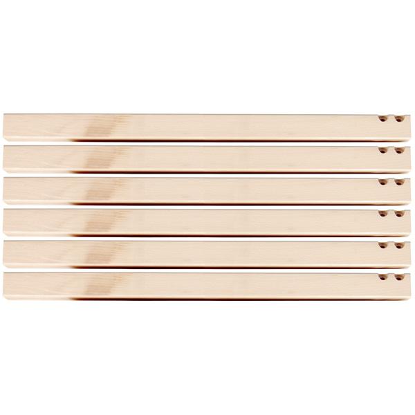 Quadratische Tischbeine für sechseckige Tischplatten 6 Stck., 64 cm