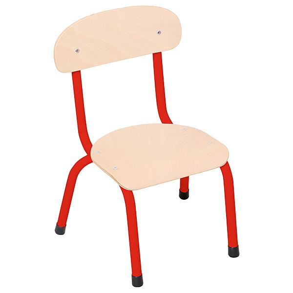 Stuhl Bambino 0, Sitzhöhe 21 cm, für Tischhöhe 40 cm - rot