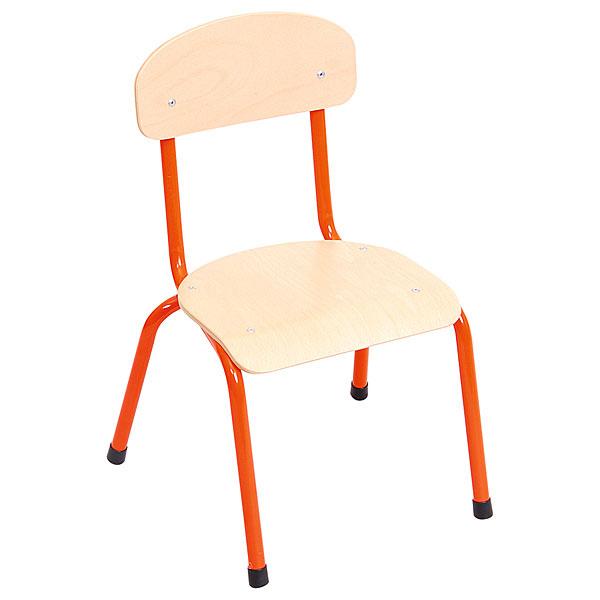 Stuhl Bambino 1, Sitzhöhe 26 cm, für Tischhöhe 46 cm - orange