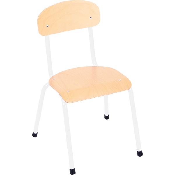 Stuhl Bambino 2, Sitzhöhe 31 cm, für Tischhöhe 53 cm - weiss