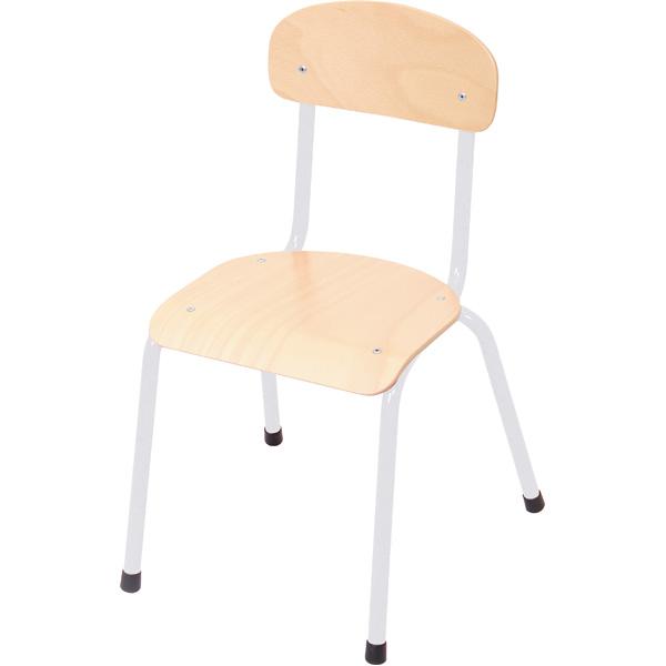 Stuhl Bambino 3, Sitzhöhe 35 cm, für Tischhöhe 59 cm - alufarben