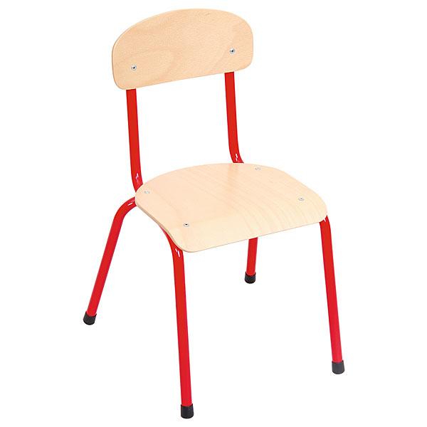 Stuhl Bambino 4, Sitzhöhe 38 cm, für Tischhöhe 64 cm - rot