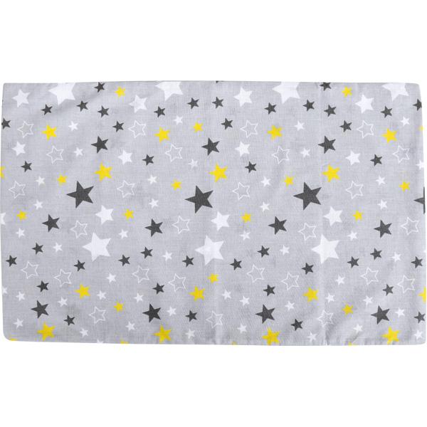 Kissenbezug, 40 x 60 cm, grau mit Sternen