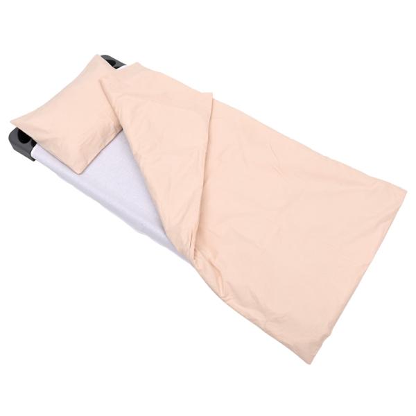 Bettwäscheset klein, mit Kissen und Decke, beige
