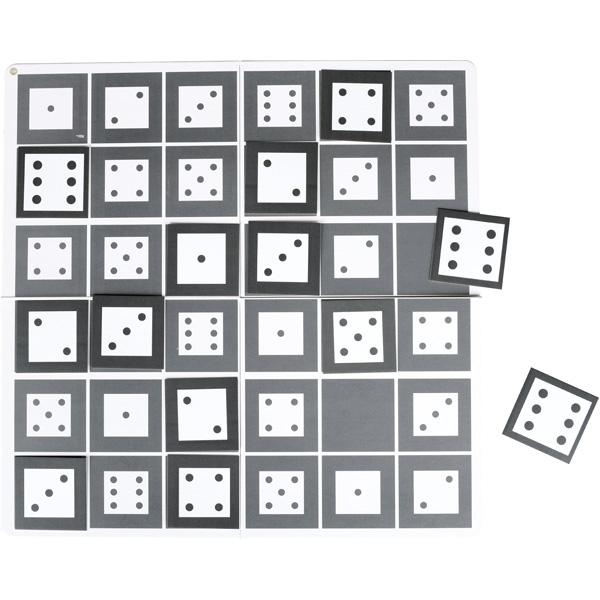 Zweiseitiges Sudoku 6 x 6 - Würfel und Zahlen