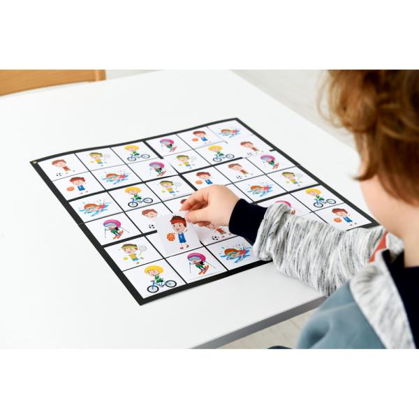 Zweiseitiges Sudoku 6 x 6 - Berufe und Sport