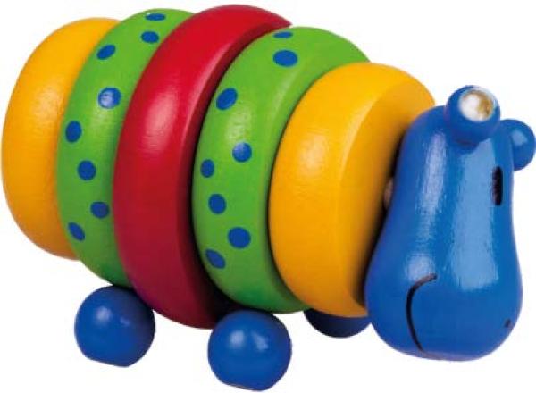 Steckpyramide Nilpferd Hippo, 1+