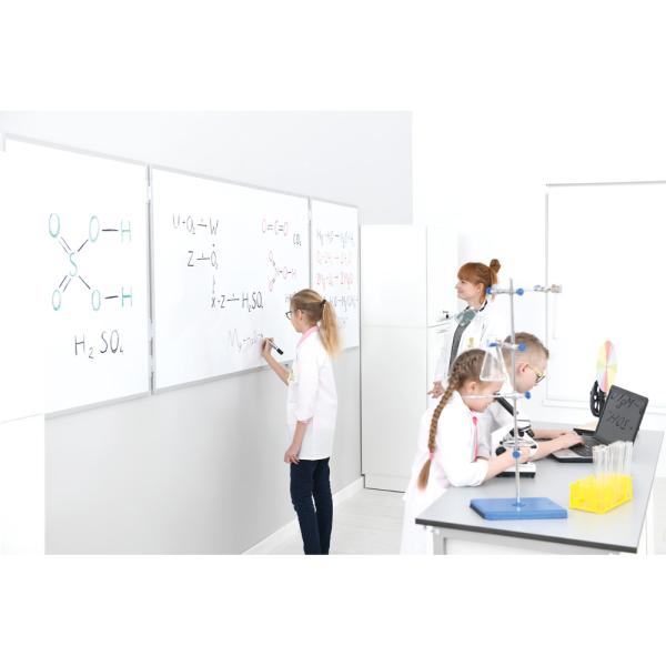 Wandklapptafel Whiteboard ohne Aufdruck, emailliert