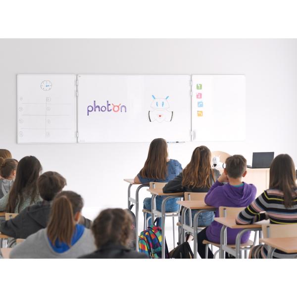 Wandklapptafel Whiteboard ohne Aufdruck, lackiert