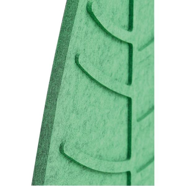 Wandschutz aus PET-Recyclingmaterial, Blatt, Relief, H 78