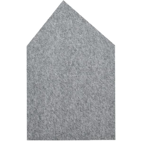 Wandschutz aus PET-Recyclingmaterial, Haus, H 120, grau